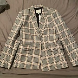 Authentic Joie Anilah Blazer new with tag, size 8, plaid pink and grey org. $328